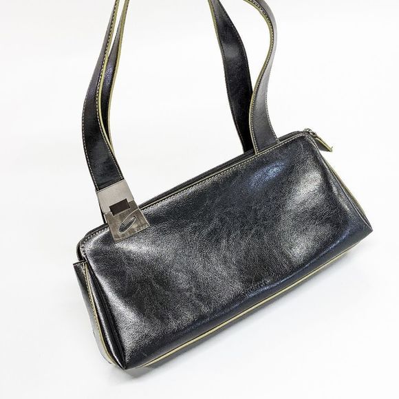 GUESS Small Black Leather Handbag - Picture 4 of 5